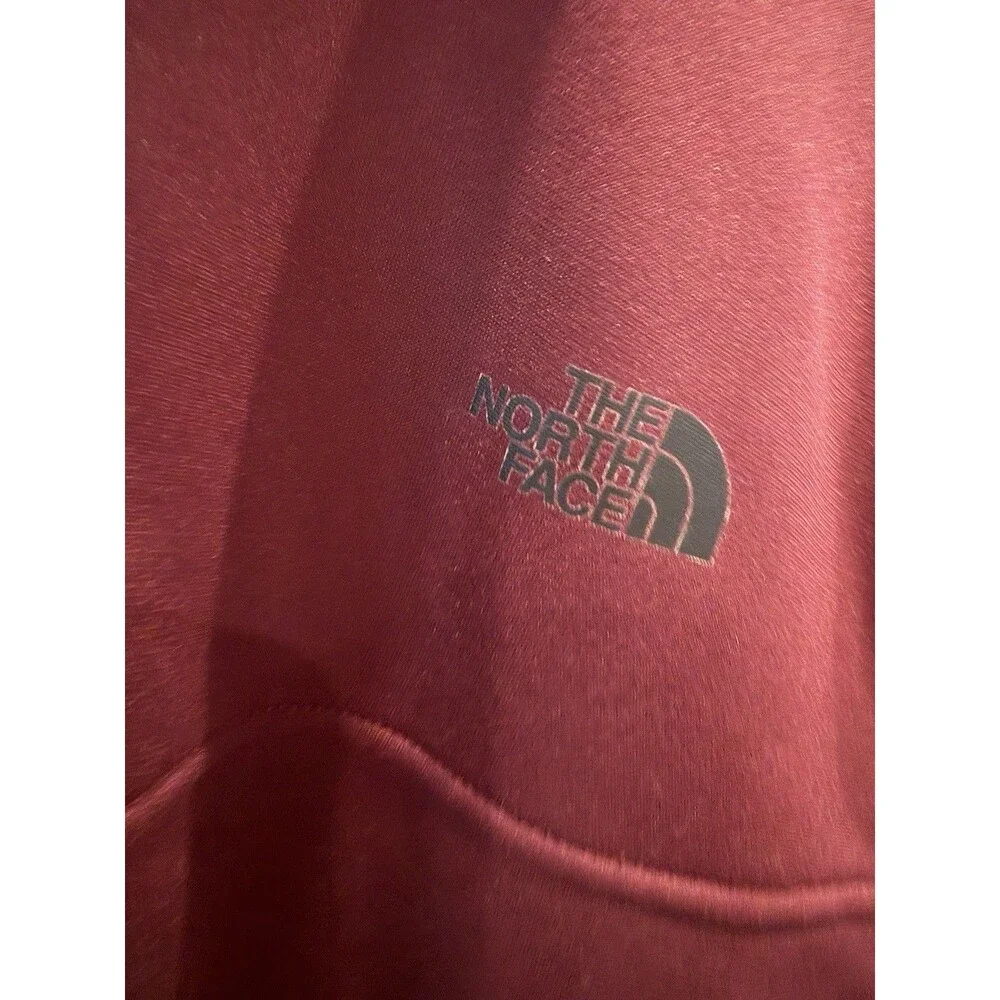 The North Face Tech Fleece Full Zip Jacket Dark Red Men's Size XL Performance